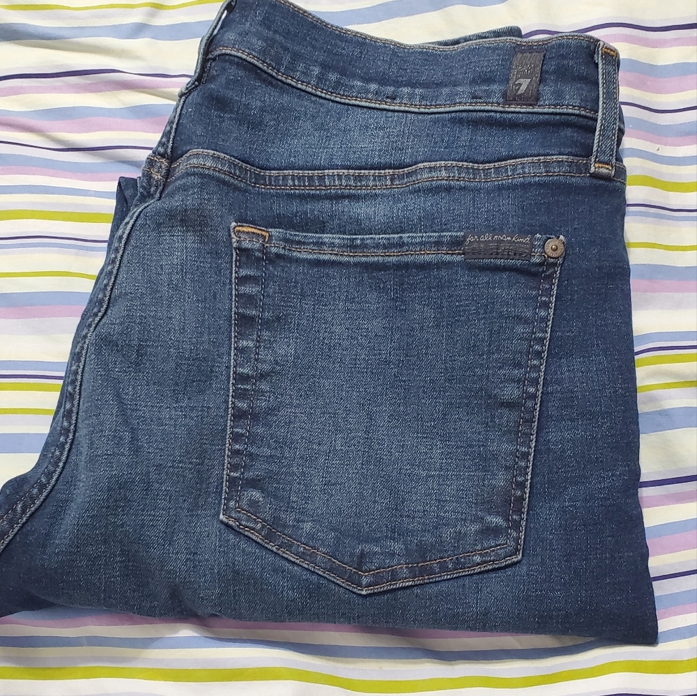 7 for all mankind men’s jeans active sport “slimmy” straight leg size 36 NWOT - Picture 9 of 9